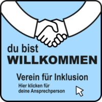 Inklusions-Button – Du bist willkommen!
