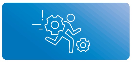 Symbol zu Prinzip des Schnelligkeitstrainings: erste Technik, dann Schnelligkeit