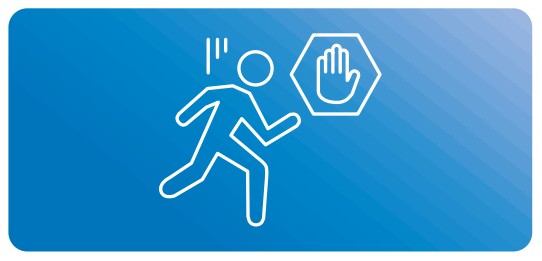 Symbol zu Prinzip des Schnelligkeitstrainings: Pausen oder Training beenden bei Abfall der Schnelligkeit