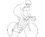 Illustratoin eines Radfahrers 